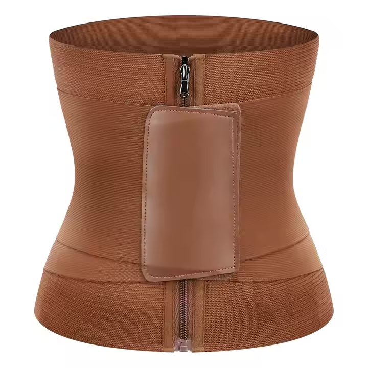 Ceinture amincissante marron – Teinte naturelle, compression puissante