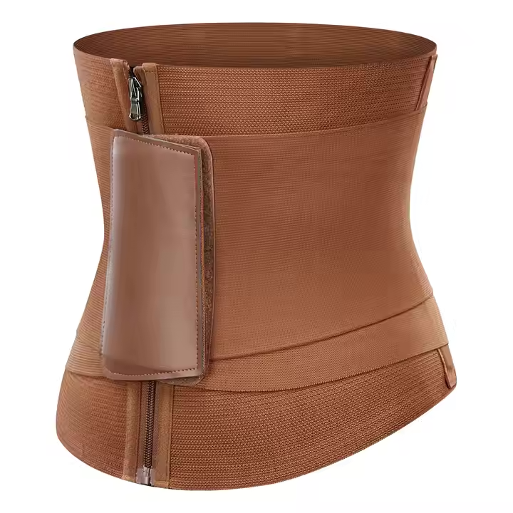 Ceinture amincissante marron – Teinte naturelle, compression puissante