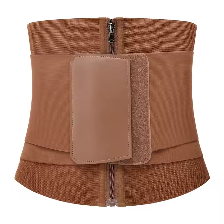 Ceinture amincissante marron – Teinte naturelle, compression puissante